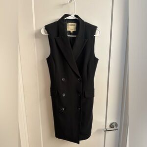 L'agence black vest dress
